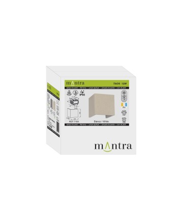 TAOS * APLIQUE EXTERIOR LED 12W 3000K BLANCO